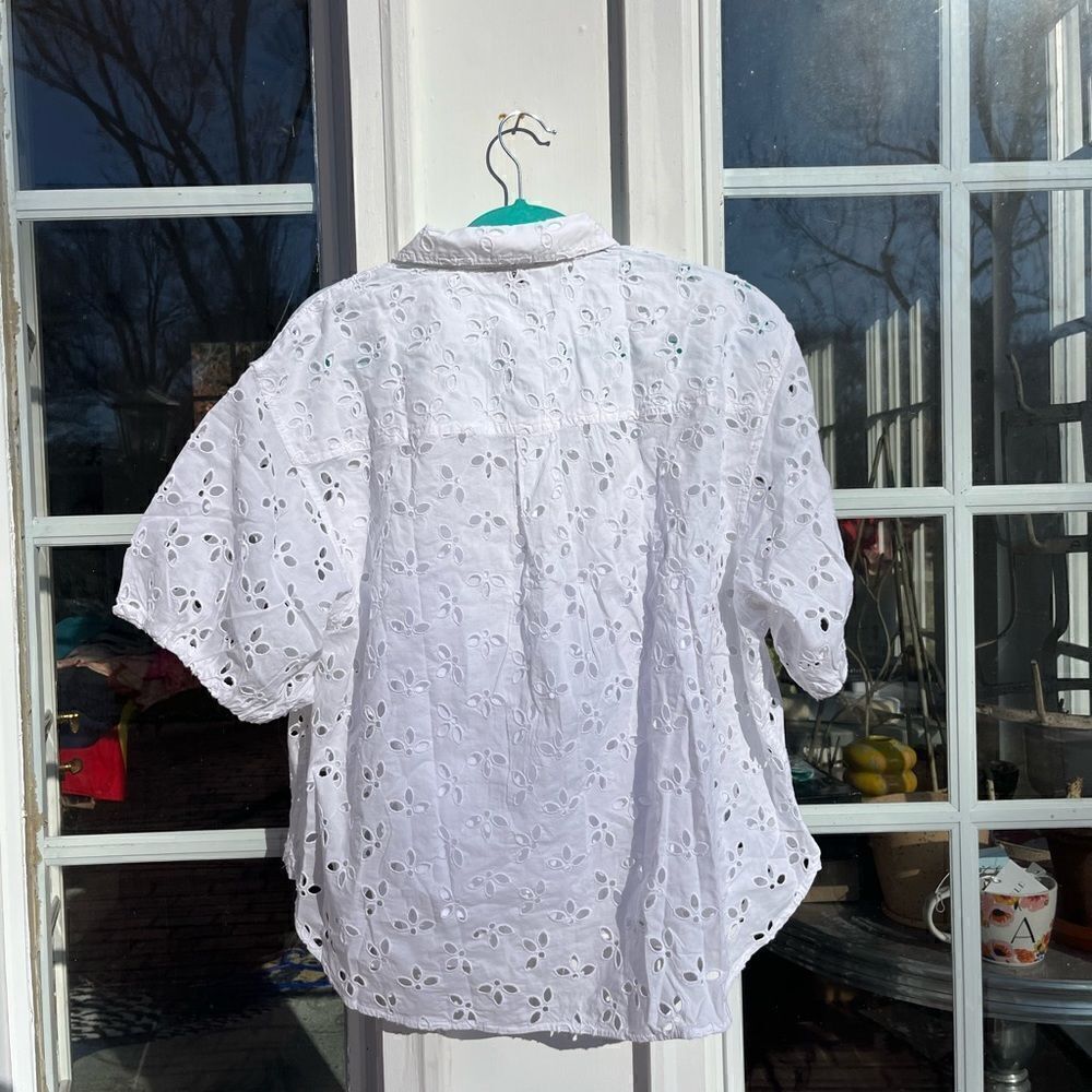J Crew Spring Garden Eyelet Top NWT - Picture 10 of 11